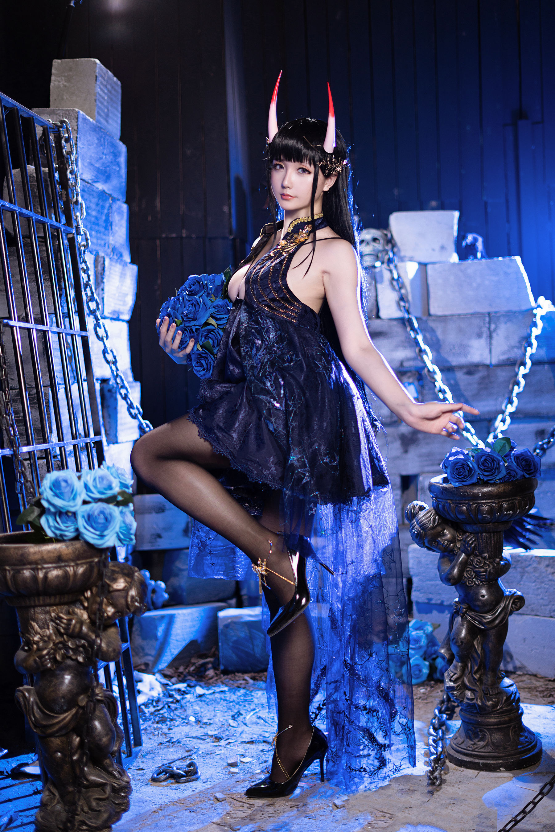 Coser小姐姐星之迟迟 – 流星之愿《能代》 Cosplay-第4张