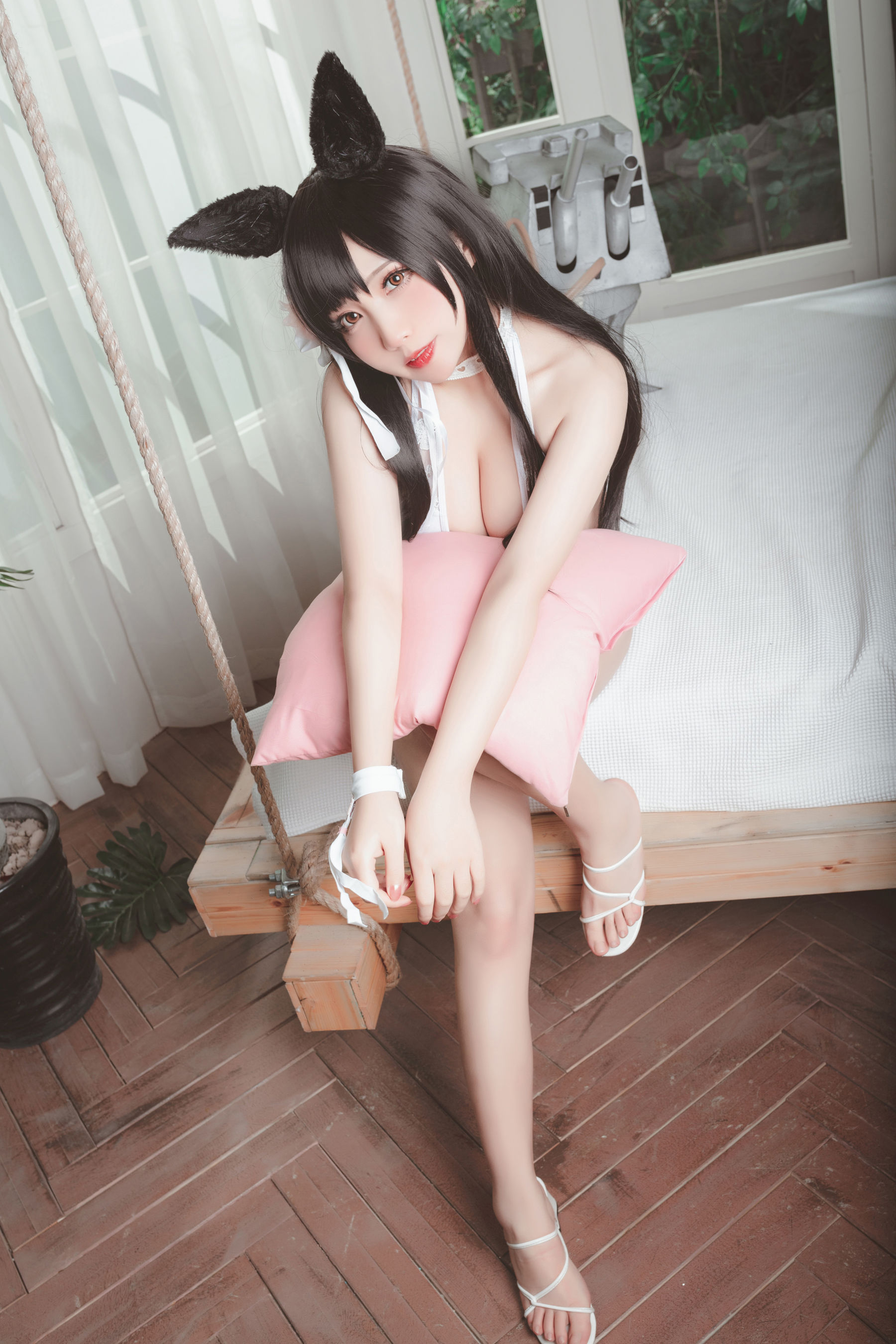 动漫博主貓田聖奈奈 – 爱宕泳装 盛夏进行曲 Cosplay-第2张