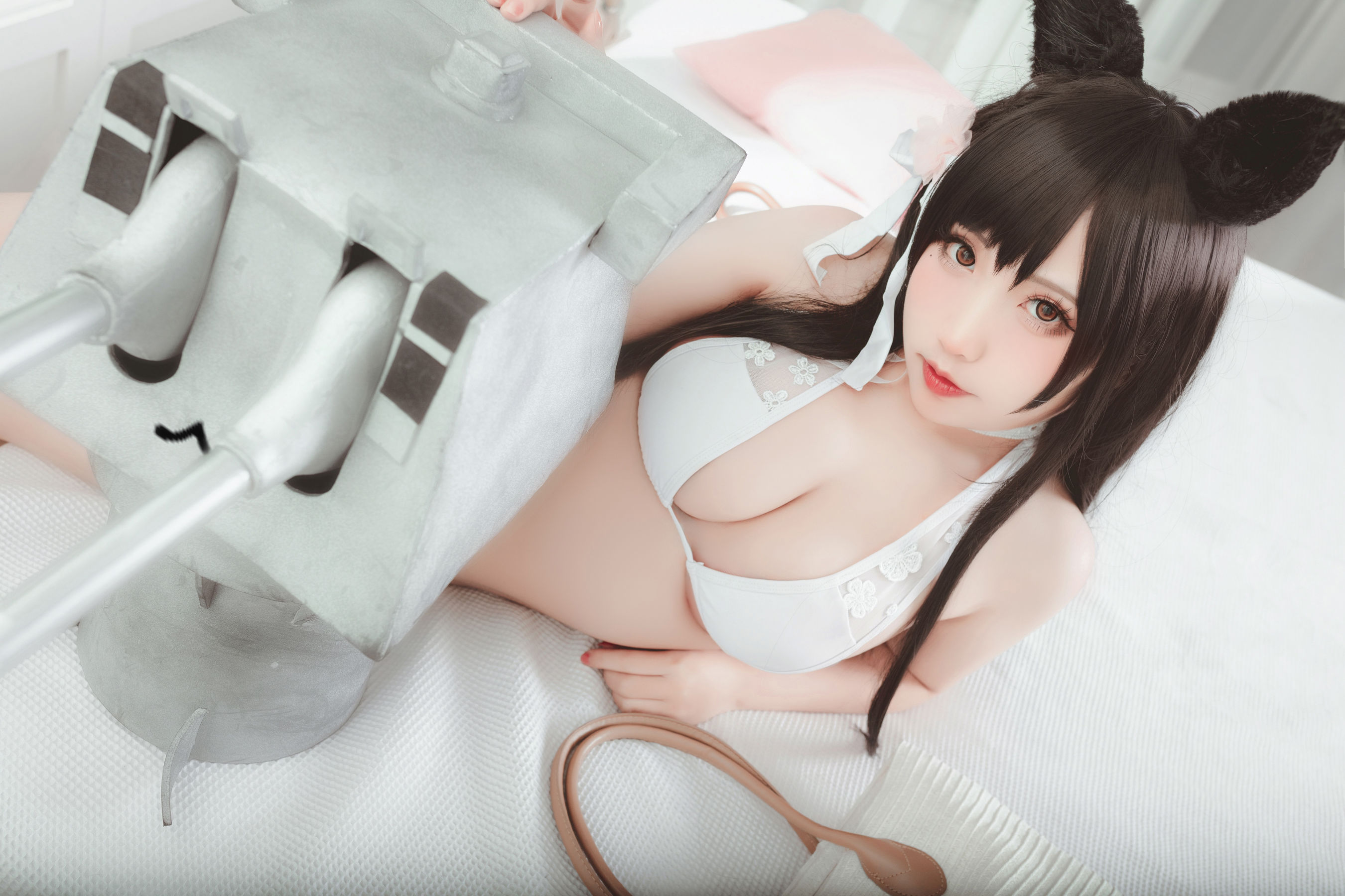 动漫博主貓田聖奈奈 – 爱宕泳装 盛夏进行曲 Cosplay-第5张