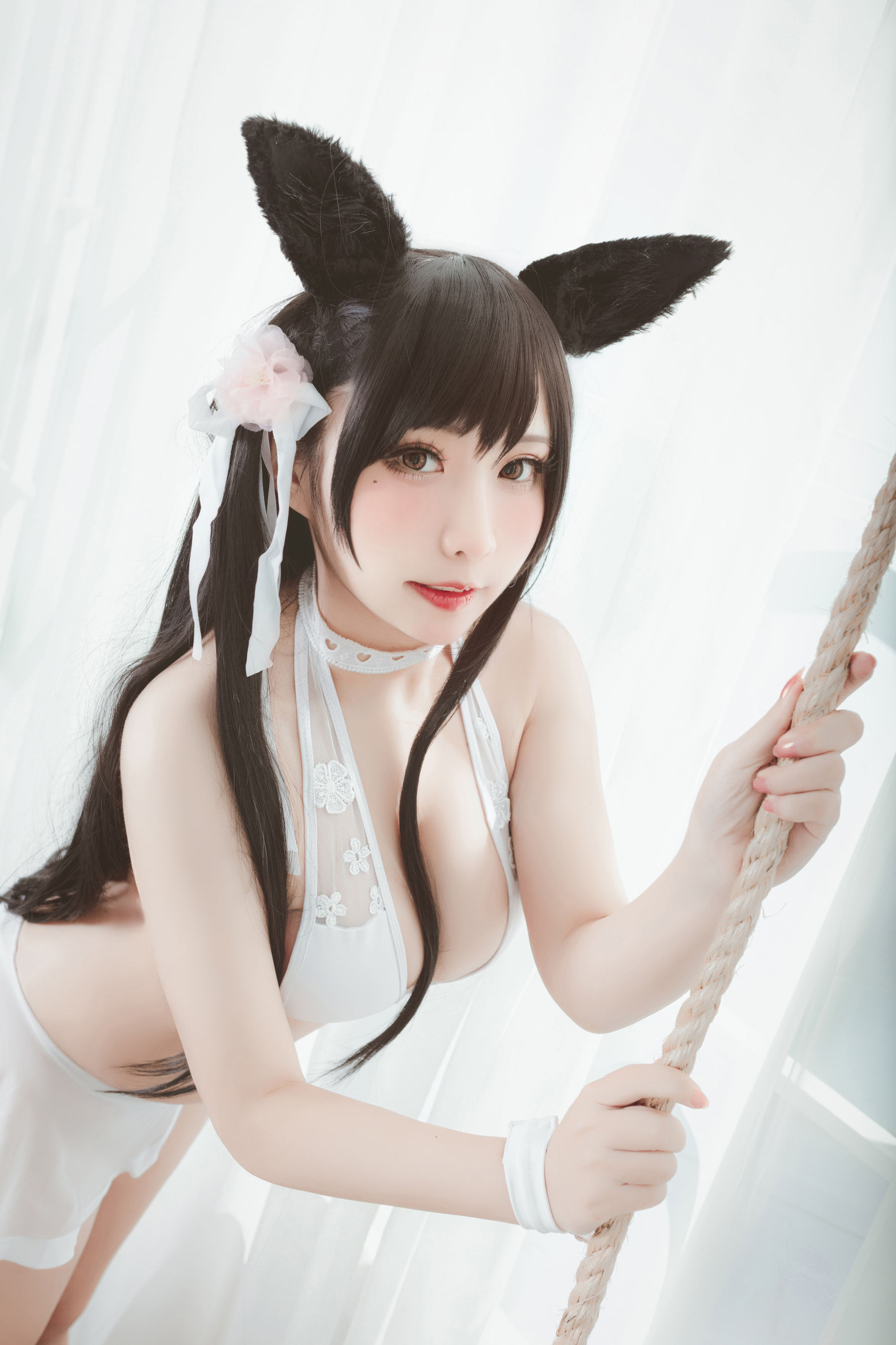 动漫博主貓田聖奈奈 – 爱宕泳装 盛夏进行曲 Cosplay-第6张