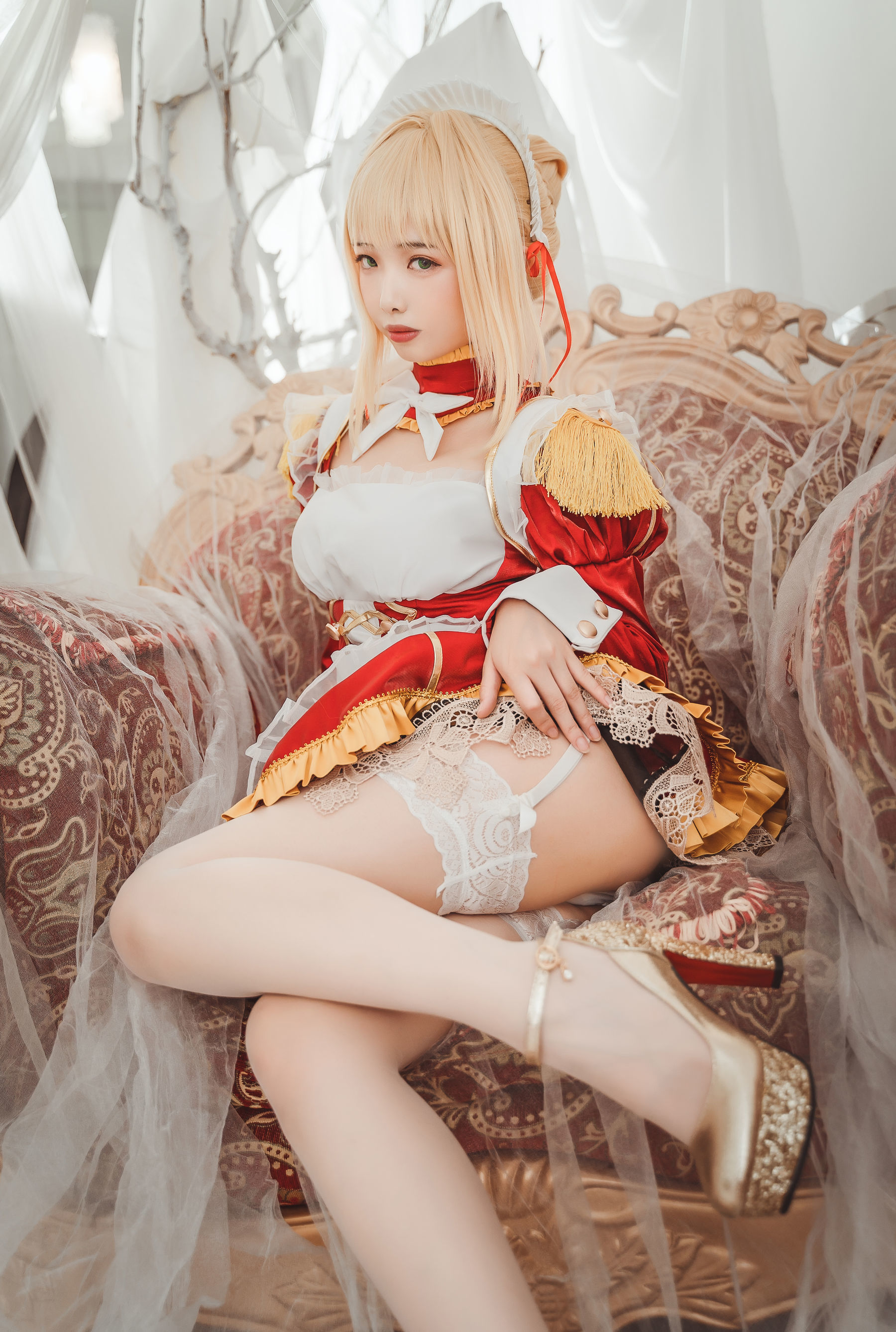 动漫博主雯妹 尼禄女仆 Cosplay-第2张