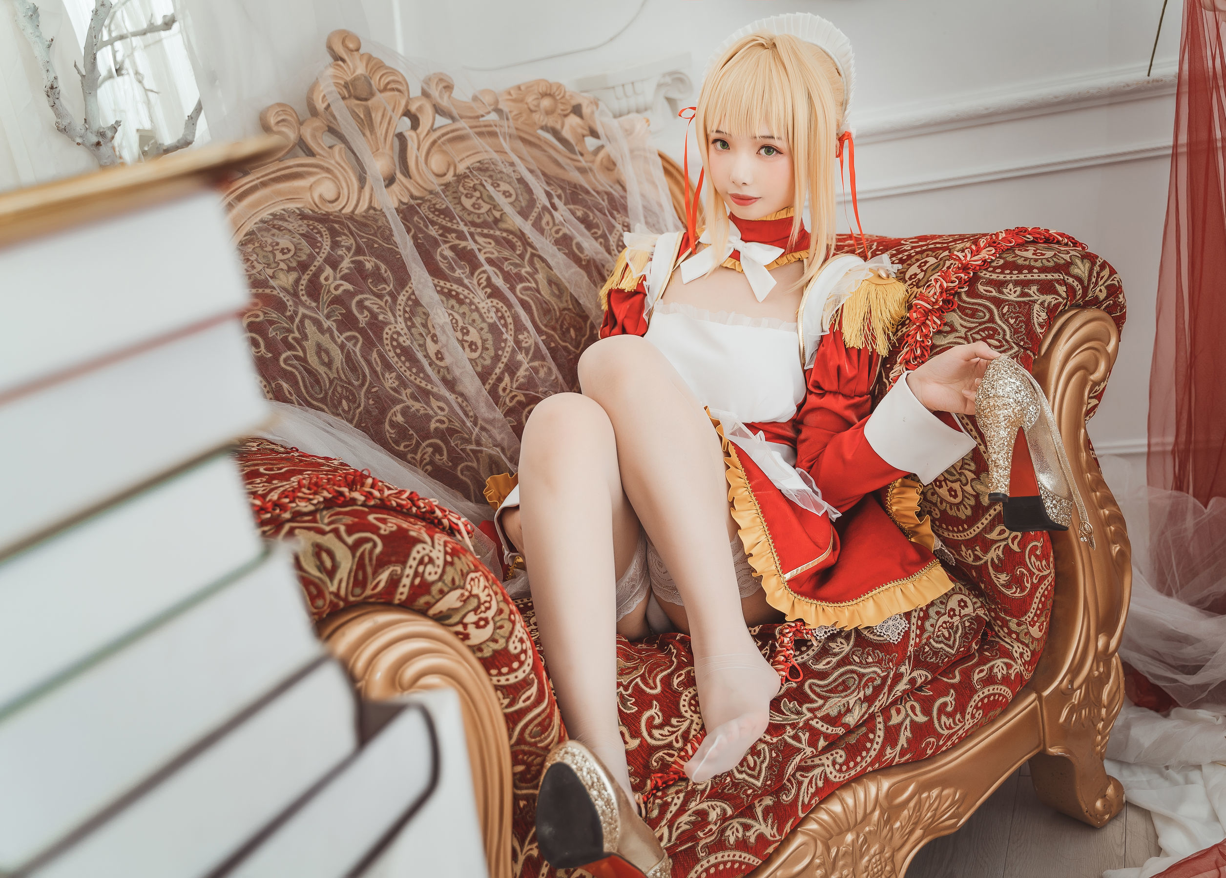 动漫博主雯妹 尼禄女仆 Cosplay-第5张