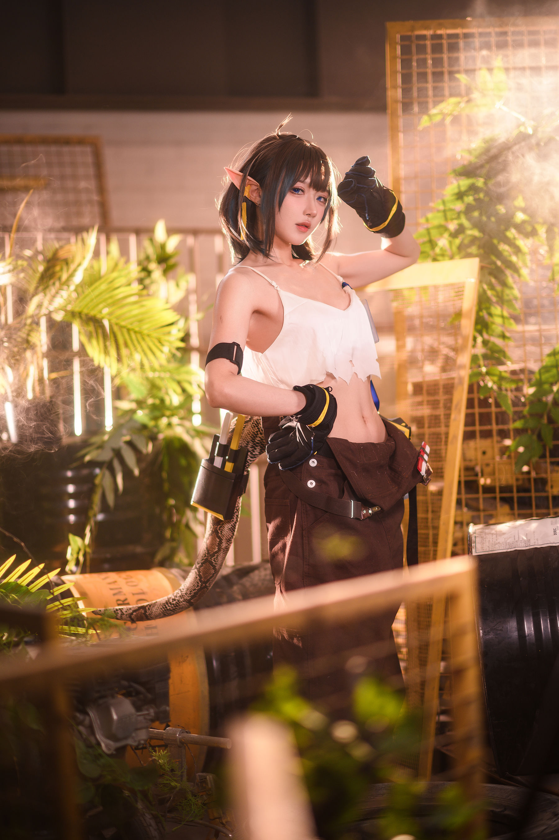 动漫博主阿包也是兔娘 – 明日方舟 森蚺 Cosplay-第4张