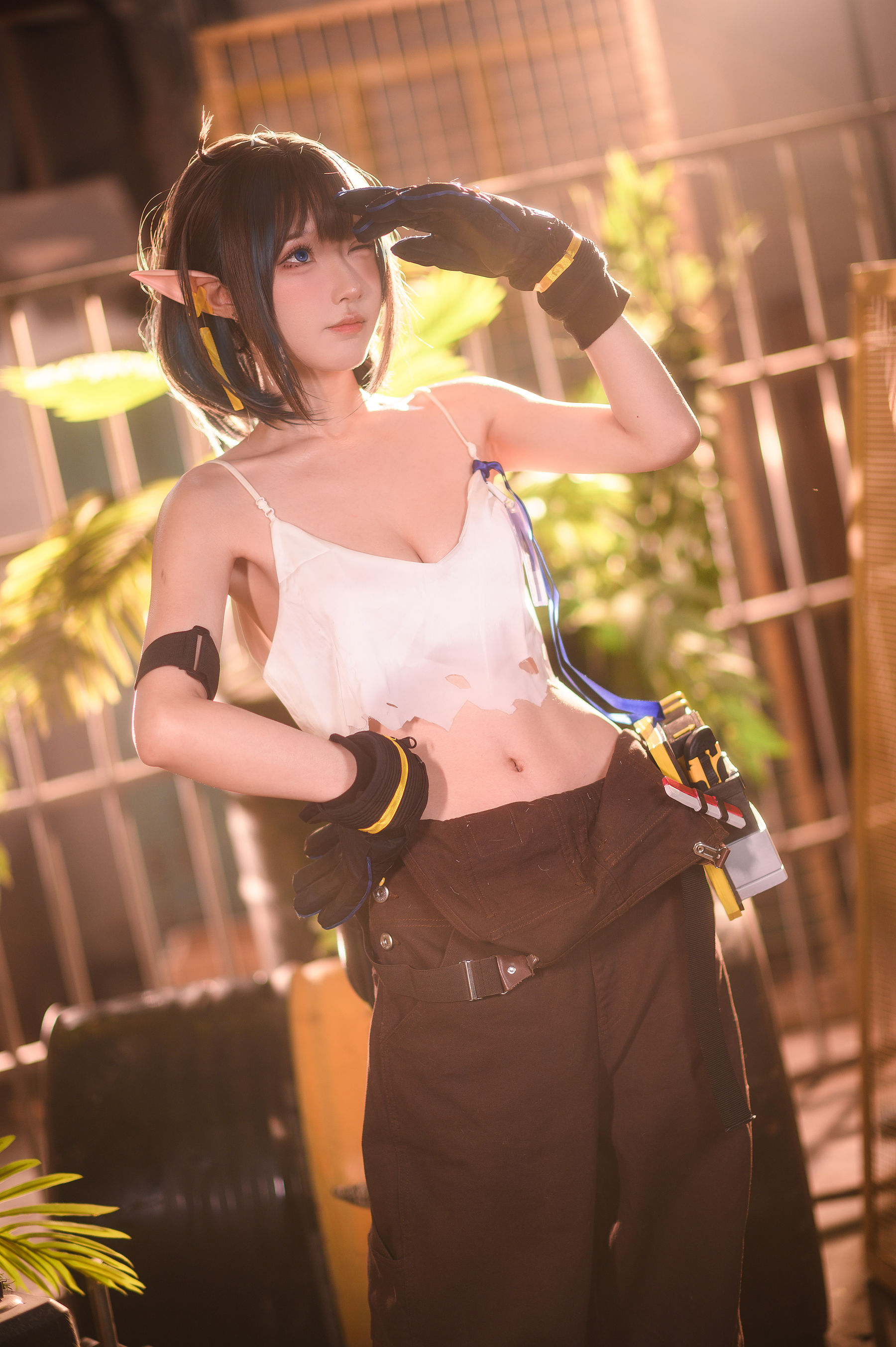 动漫博主阿包也是兔娘 – 明日方舟 森蚺 Cosplay-第9张