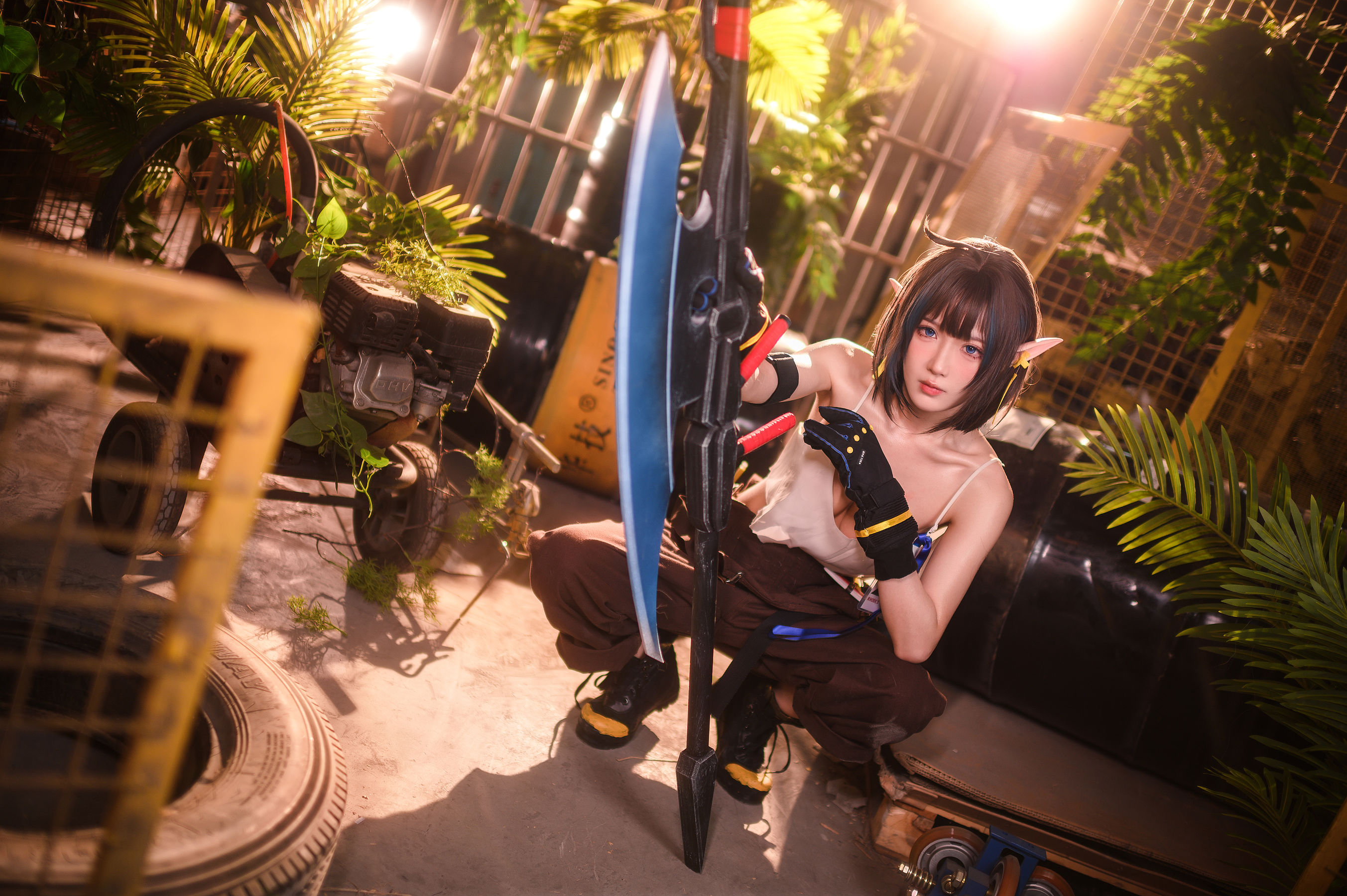 动漫博主阿包也是兔娘 – 明日方舟 森蚺 Cosplay-第10张