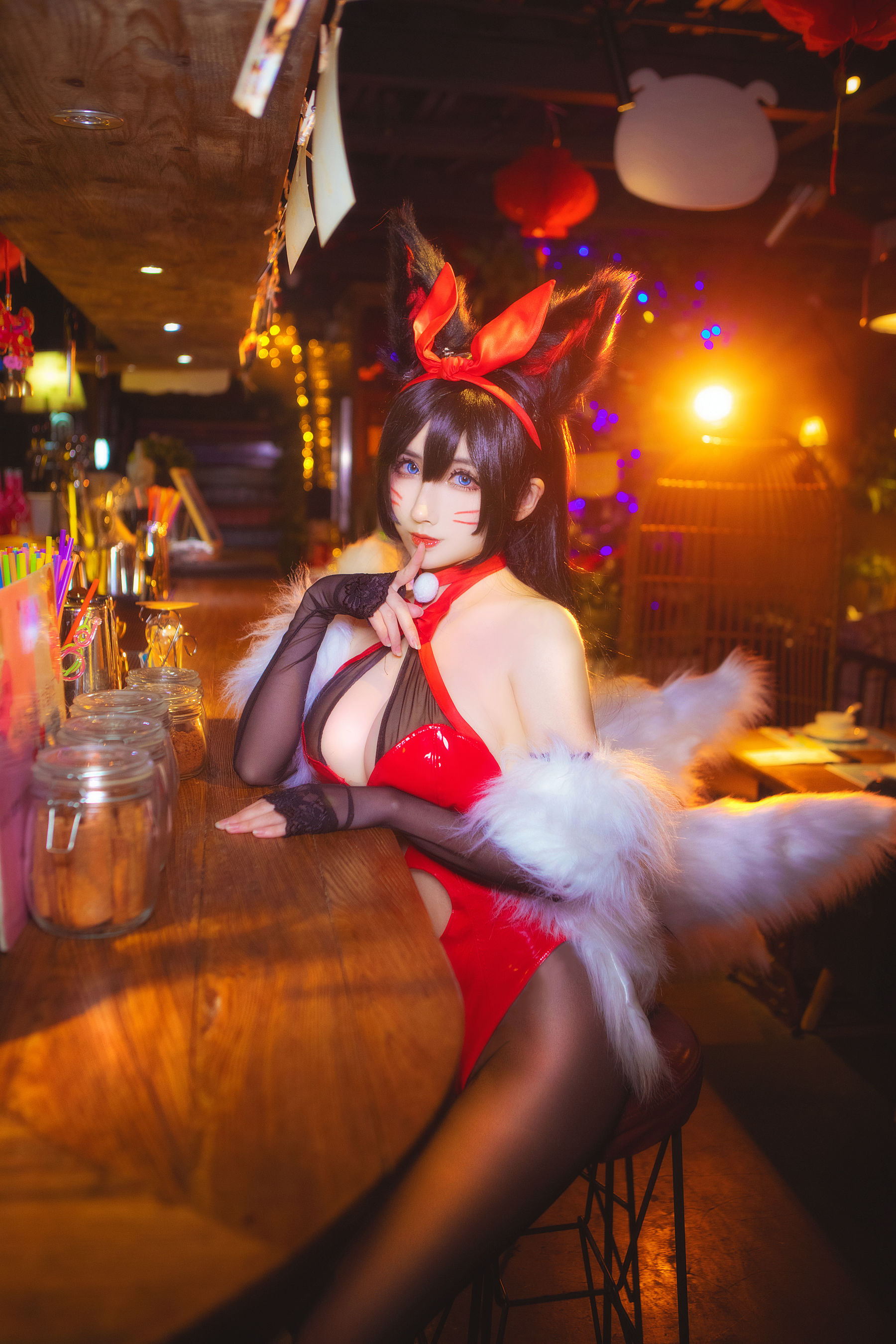 COS福利rioko凉凉子 兔女郎阿狸 Cosplay-第2张