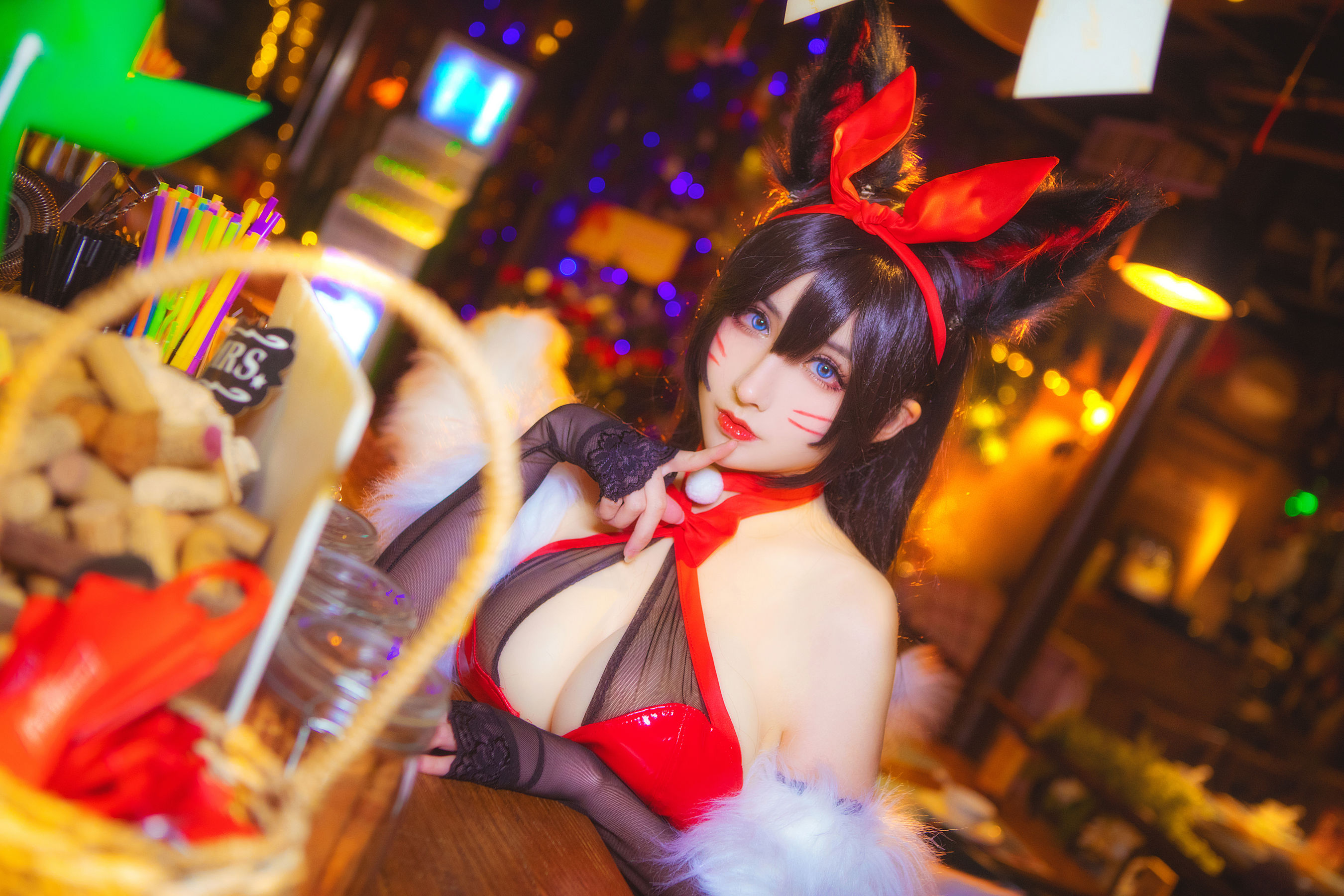 COS福利rioko凉凉子 兔女郎阿狸 Cosplay-第3张