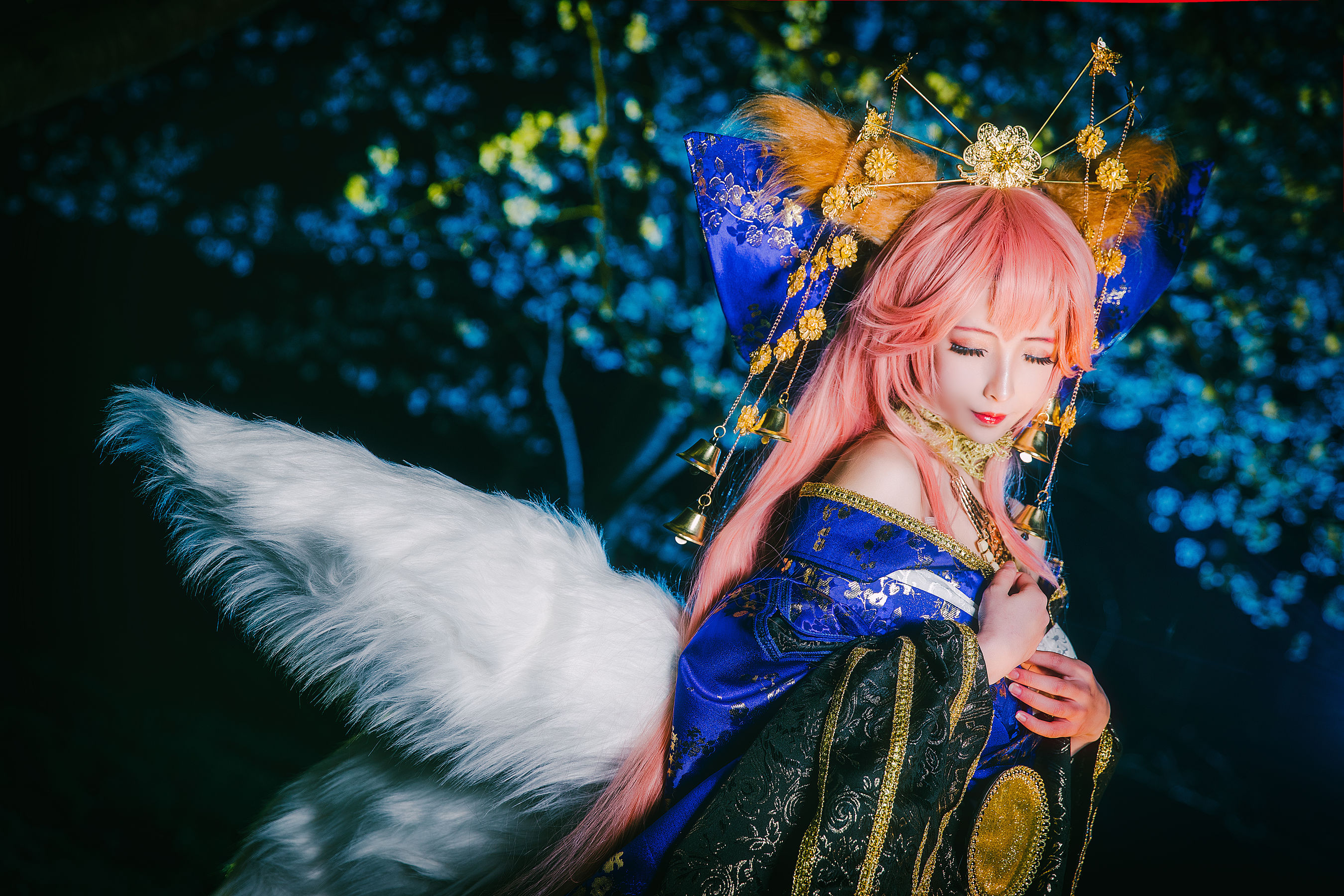 COS福利rioko凉凉子 玉藻前满破 Cosplay-第6张
