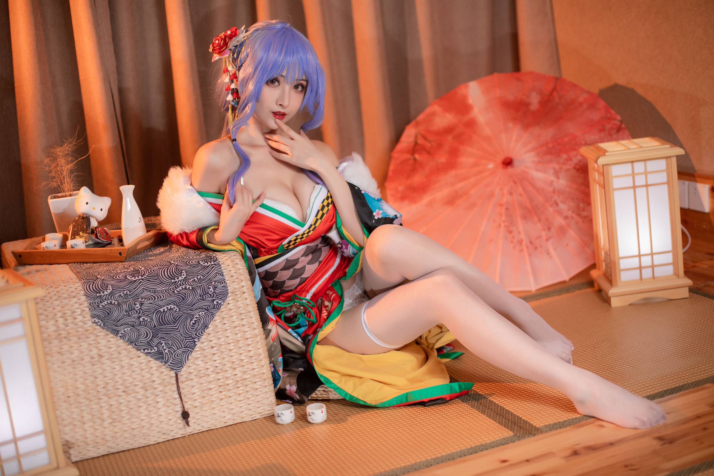 COS福利rioko凉凉子 圣路易斯雪下之饮 Cosplay-第14张
