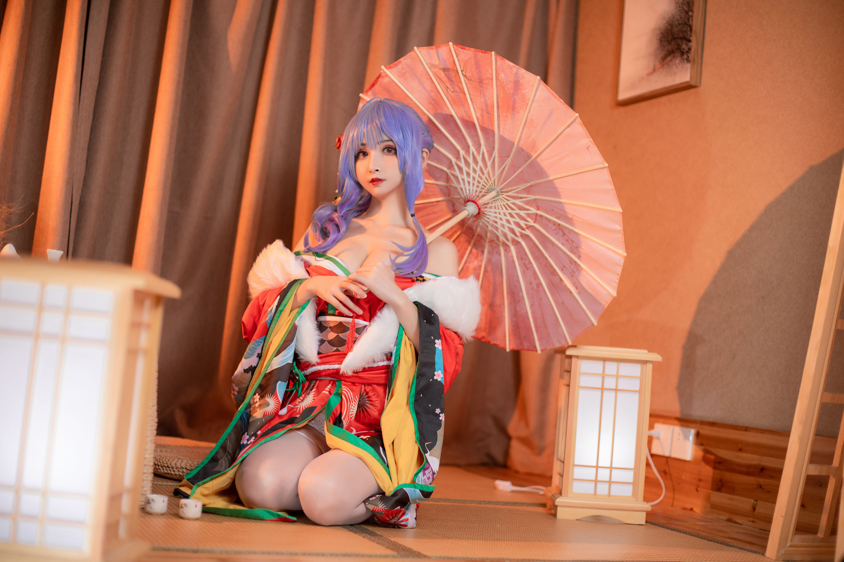 COS福利rioko凉凉子 圣路易斯雪下之饮 Cosplay-第16张